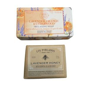 NIP ERBARIO TOSCANO AND LOS POBLANOS SOAP LOT OF TWO
